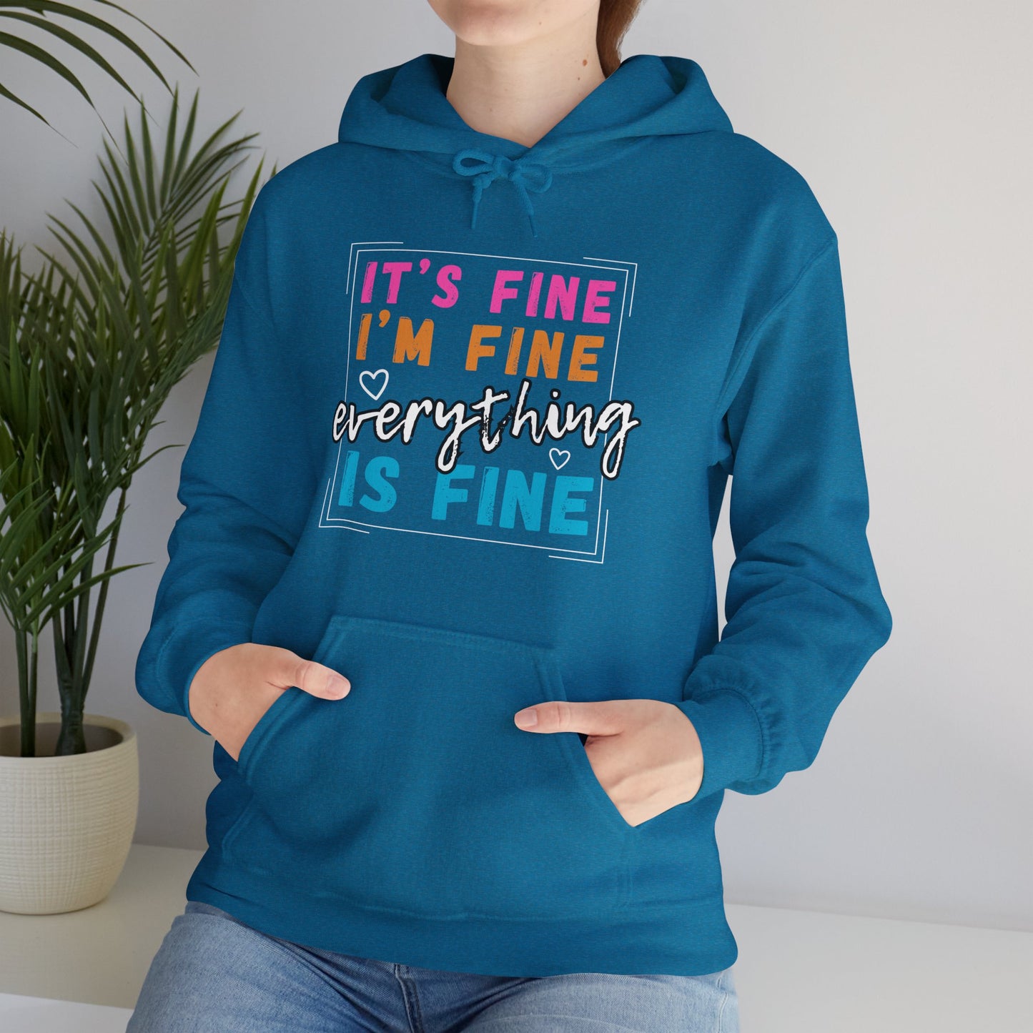 Everything Is Fine (Adult Unisex Hooded Sweatshirt)