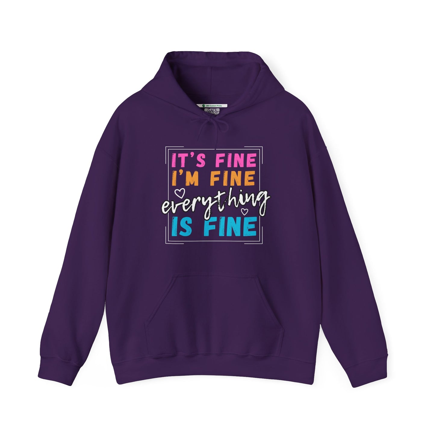 Everything Is Fine (Adult Unisex Hooded Sweatshirt)