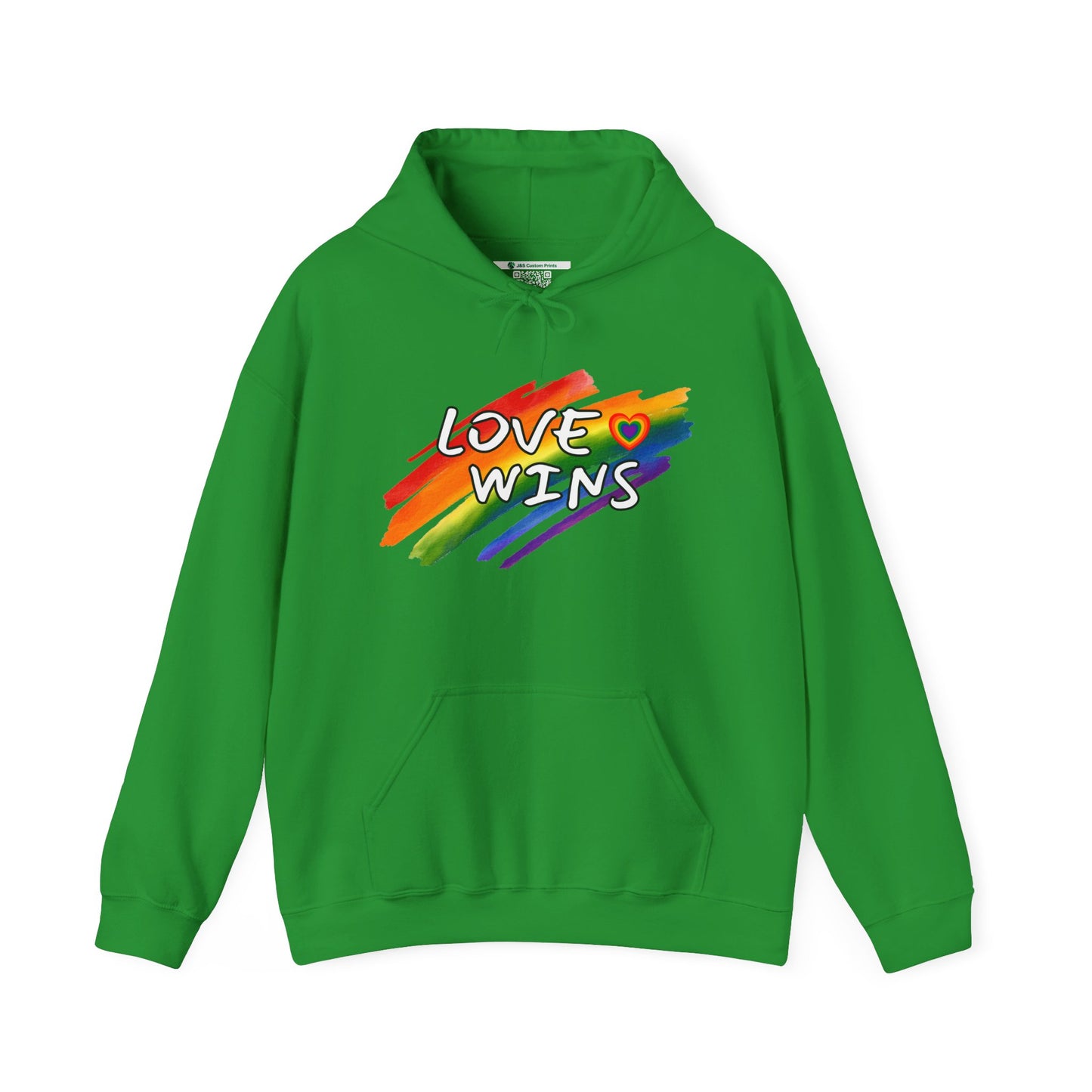 LGBTQ+ "Love Wins" (Adult Unisex Hooded Sweatshirt)