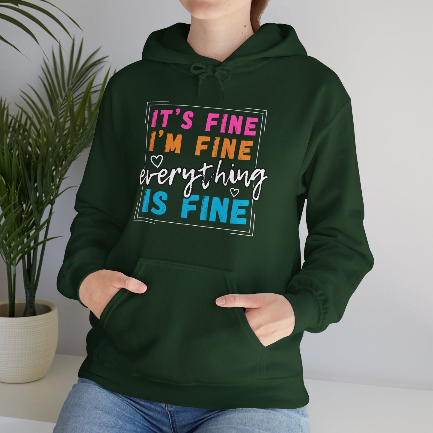 Everything Is Fine (Adult Unisex Hooded Sweatshirt)
