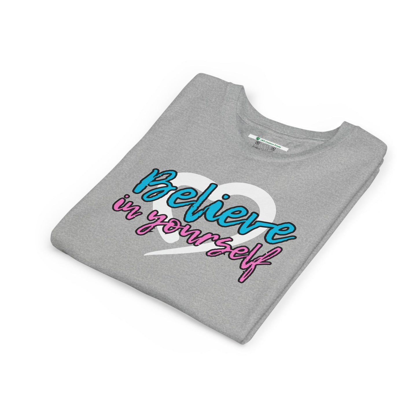 Believe In Yourself -- Blue/Pink (Youth Unisex Tee)