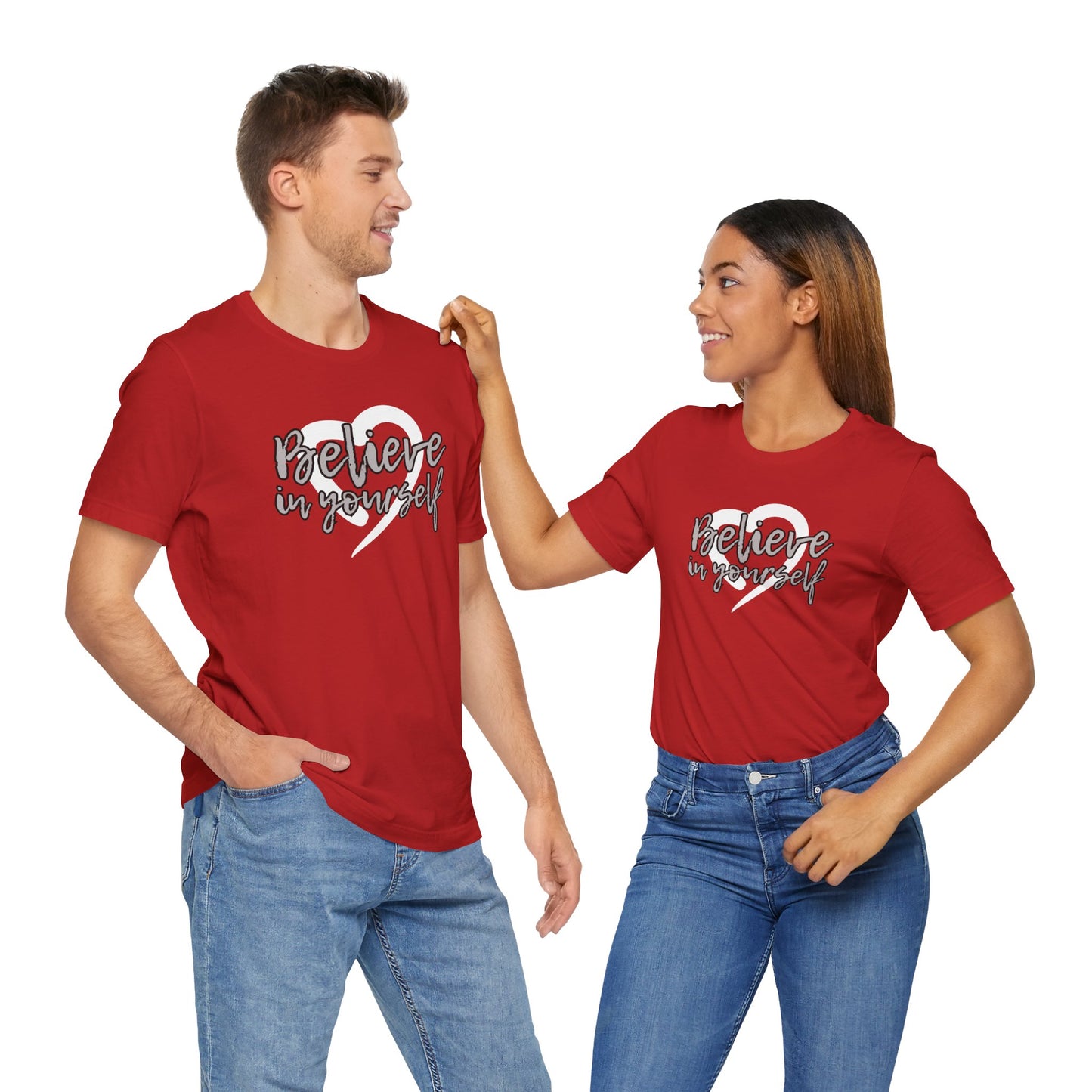 Believe In Yourself -- Gray (Adult Unisex Tee)