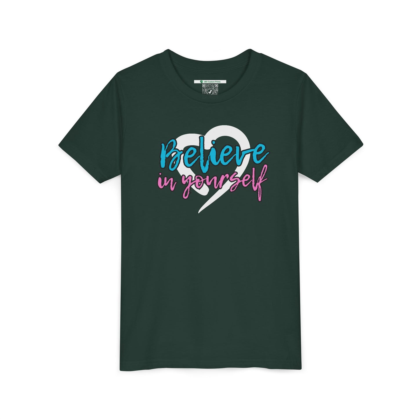 Believe In Yourself -- Blue/Pink (Youth Unisex Tee)