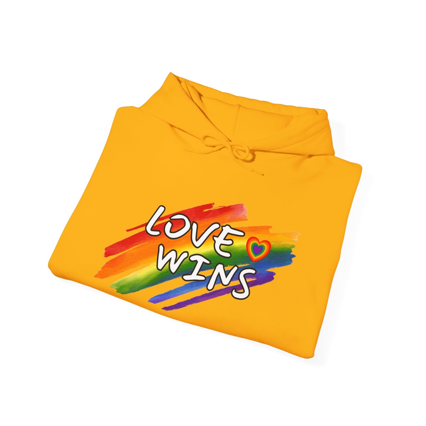 LGBTQ+ "Love Wins" (Adult Unisex Hooded Sweatshirt)