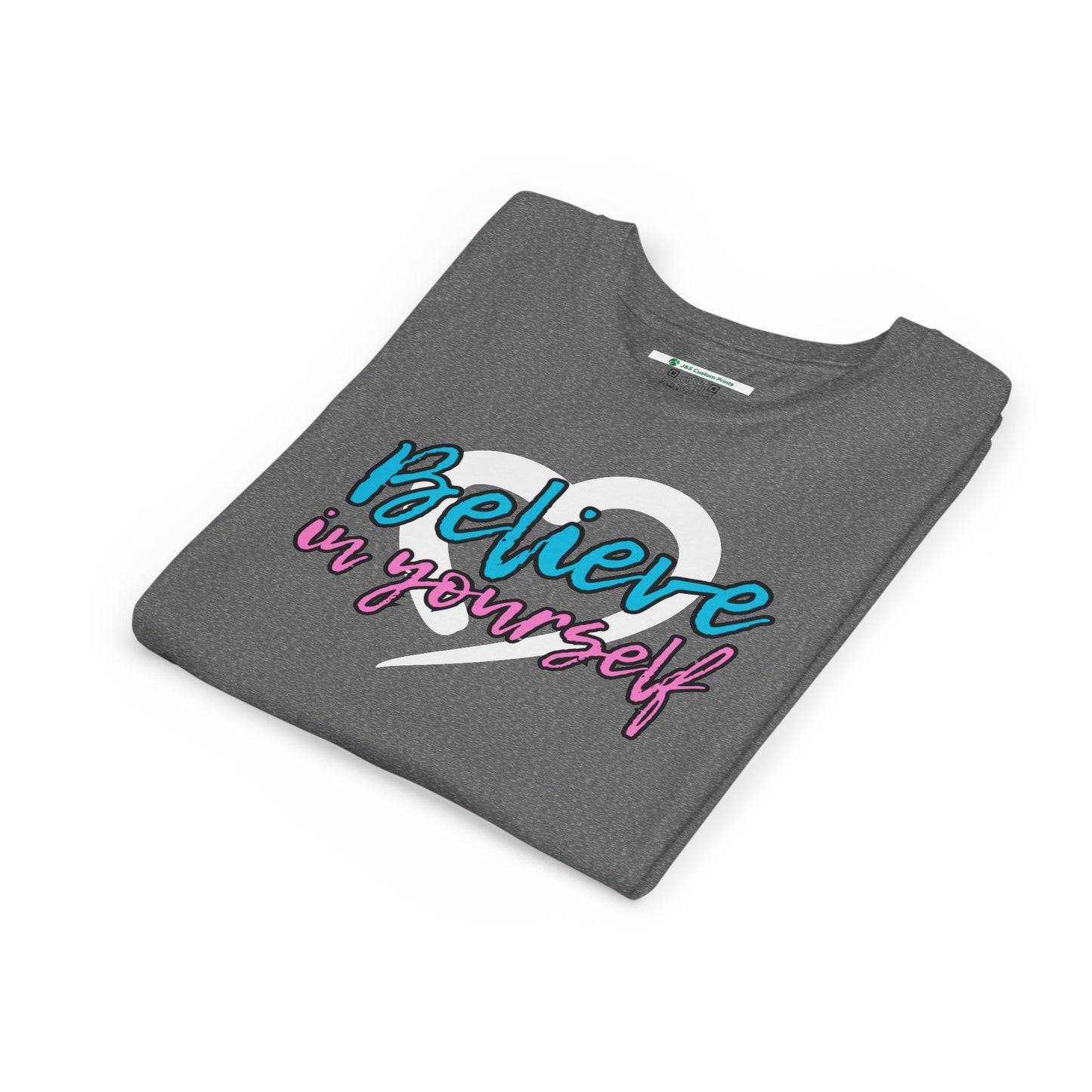 Believe In Yourself -- Blue/Pink (Youth Unisex Tee)