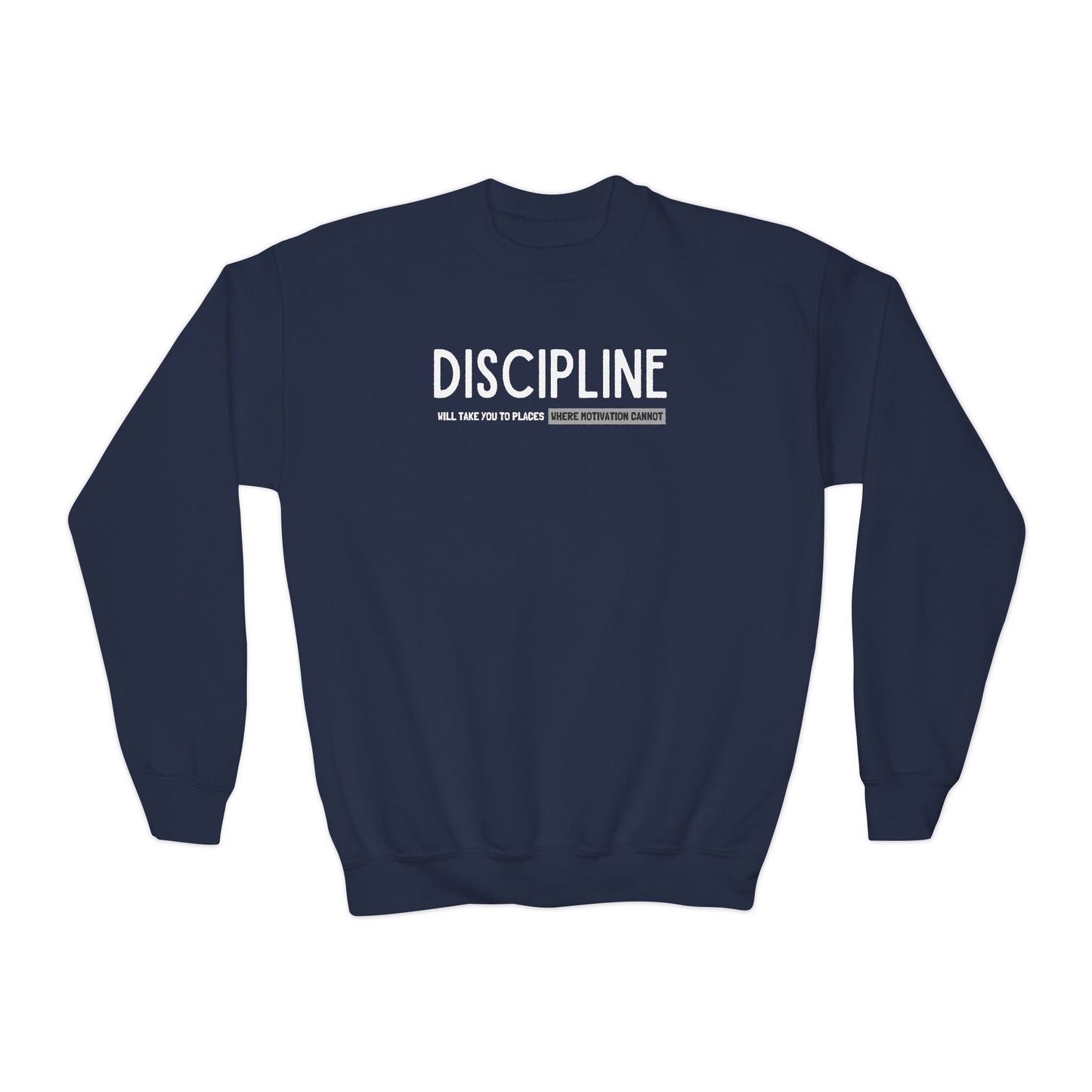 Discipline (Youth Unisex Crewneck Sweatshirt)