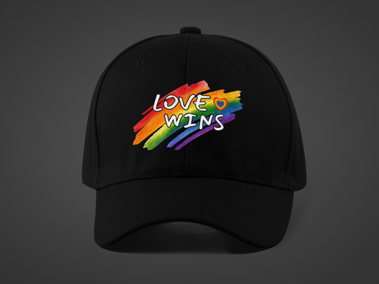 LGBTQ+ "Love Wins" (DTF Printed Hat)