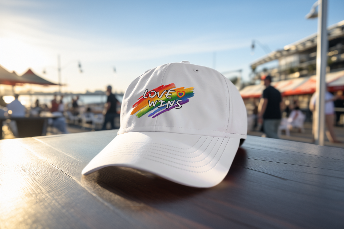 LGBTQ+ "Love Wins" (DTF Printed Hat)