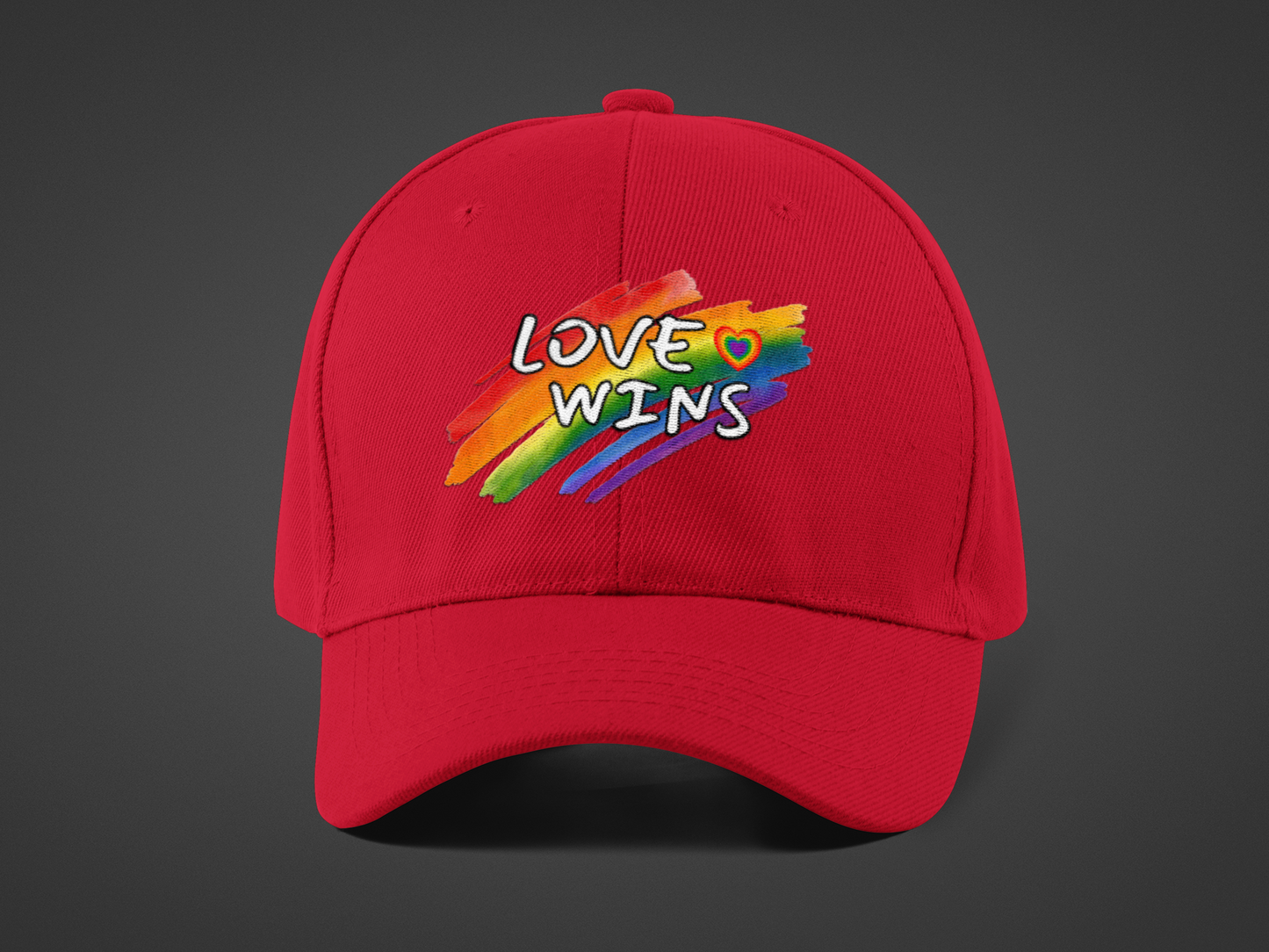 LGBTQ+ "Love Wins" (DTF Printed Hat)