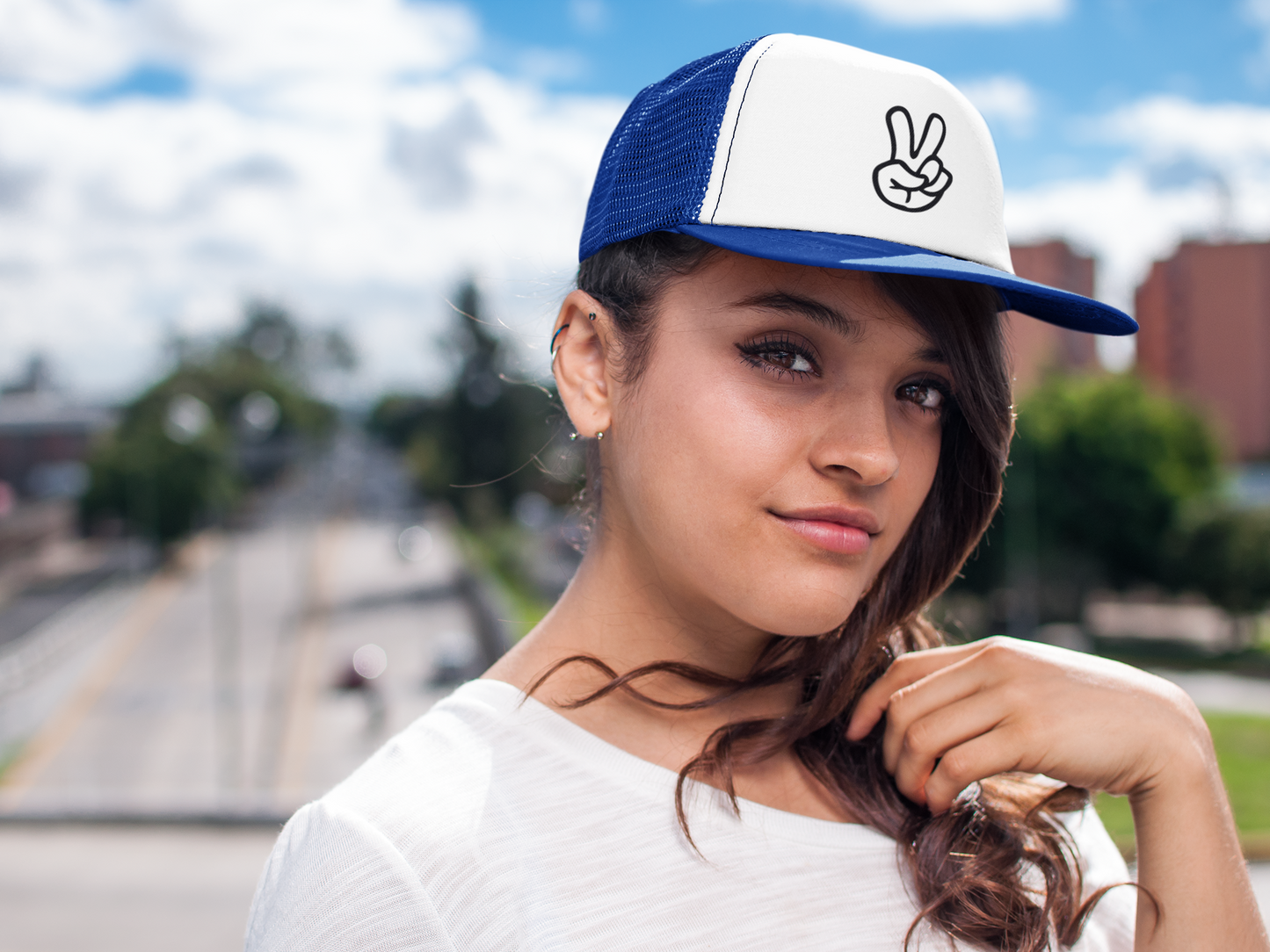 Peace Sign (DTF Printed Hat)