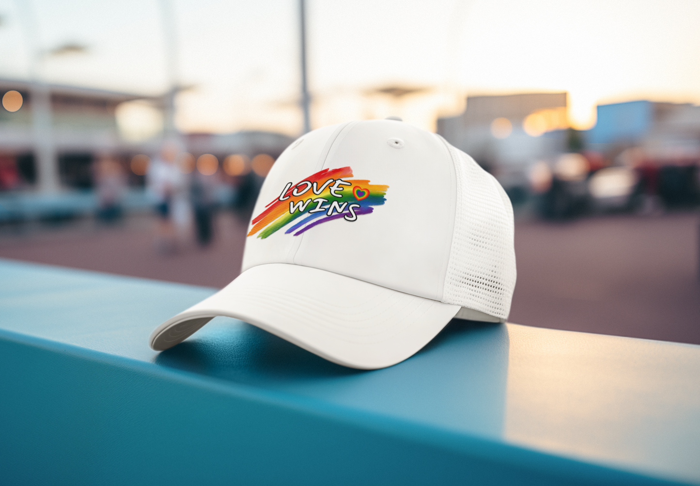 LGBTQ+ "Love Wins" (DTF Printed Hat)