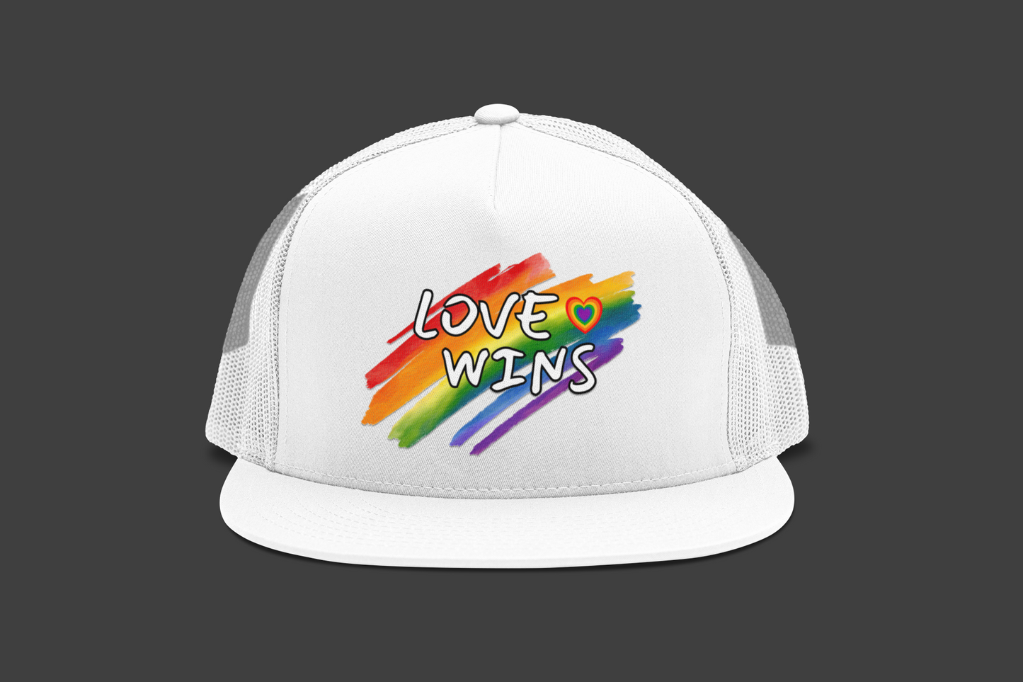 LGBTQ+ "Love Wins" (DTF Printed Hat)