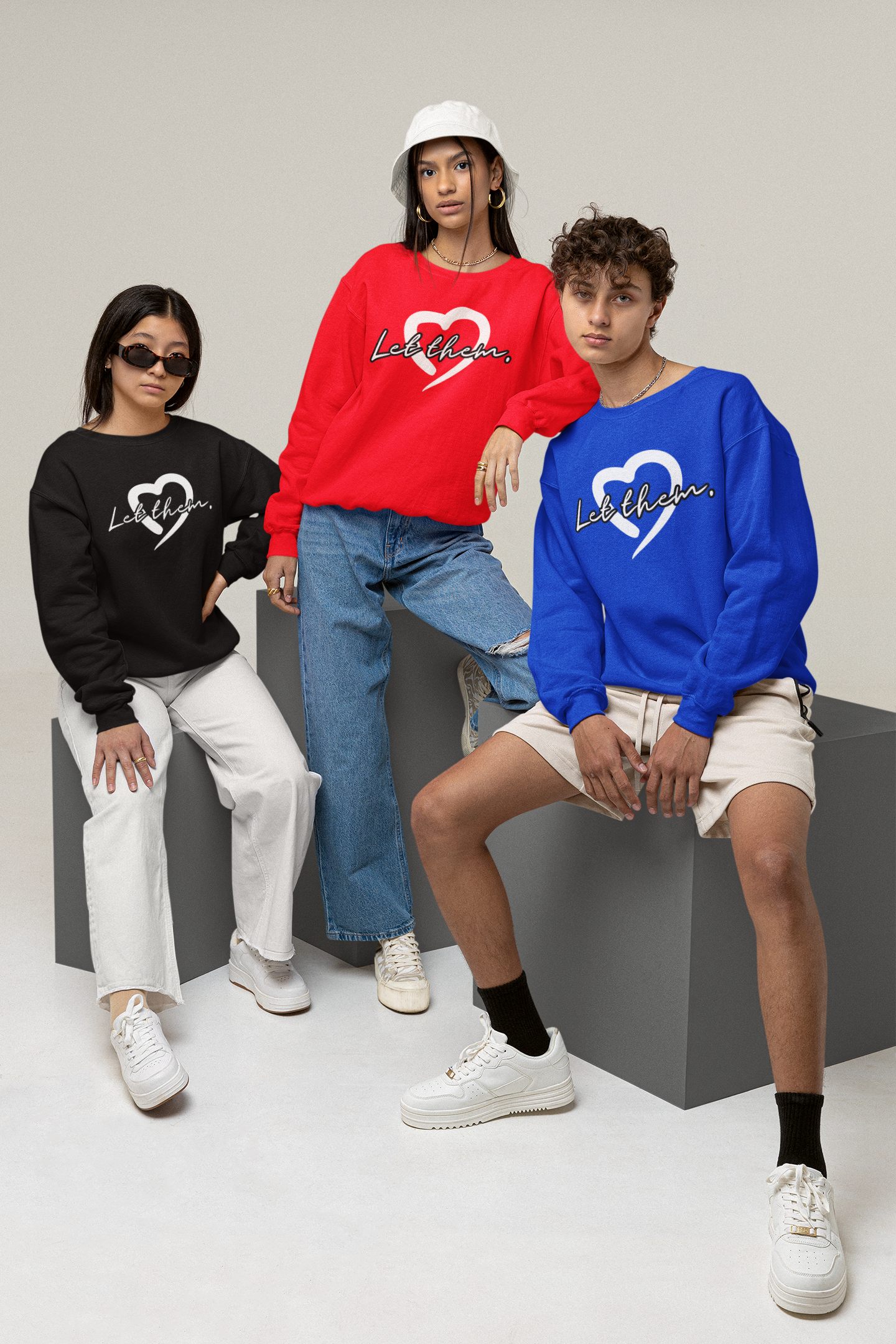 Let Them (Youth Unisex Crewneck Sweatshirt)