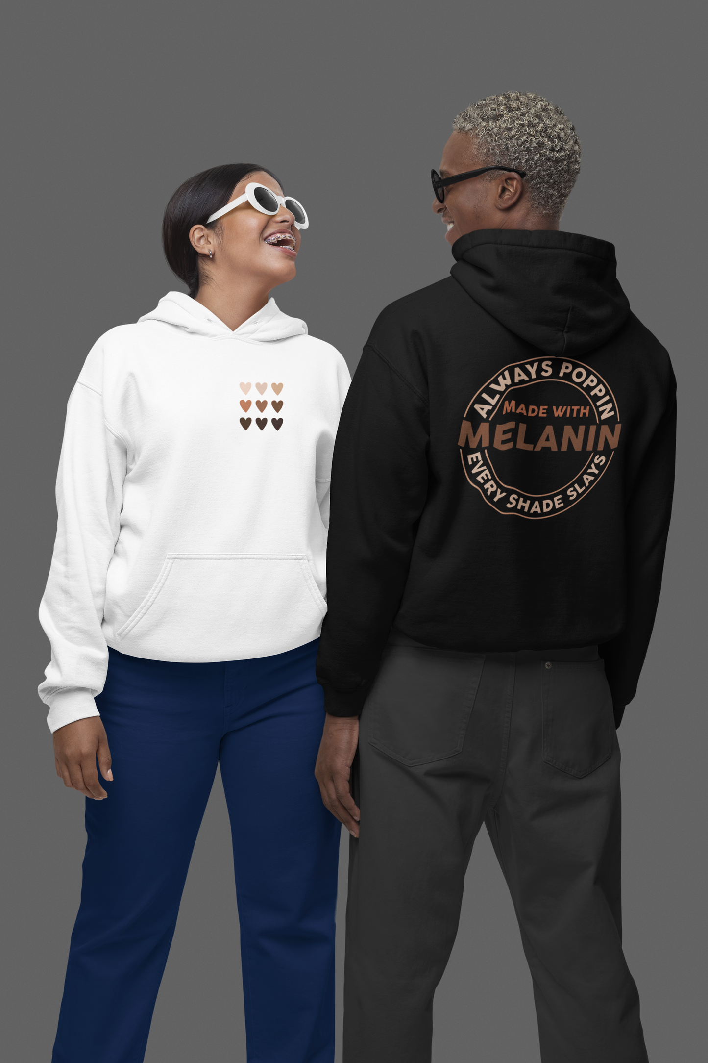 Made With Melanin (Adult Unisex Hooded Sweatshirt)