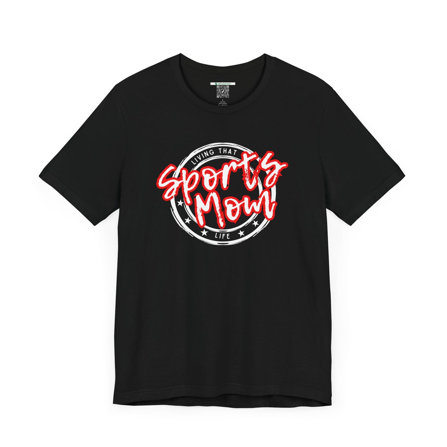 Sports Mom -- Red Font (Adult Unisex Tee)