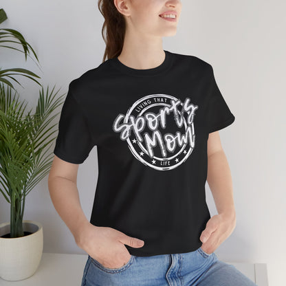 Sports Mom -- Gray Font (Adult Unisex Tee)
