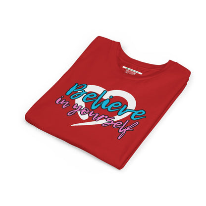 Believe In Yourself -- Blue/Pink (Youth Unisex Tee)