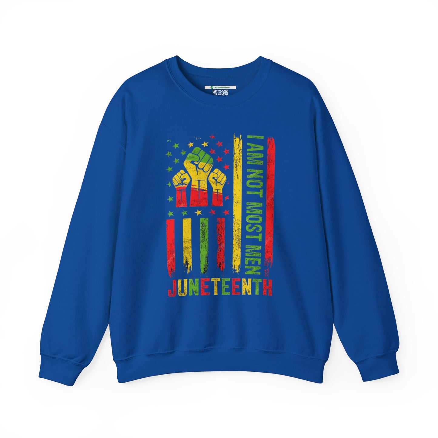 Juneteenth -- Not Most Men (Adult Unisex Crewneck Sweatshirt)