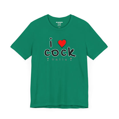 I Love Cocktails -- Playful Font (Adult Unisex Tee)