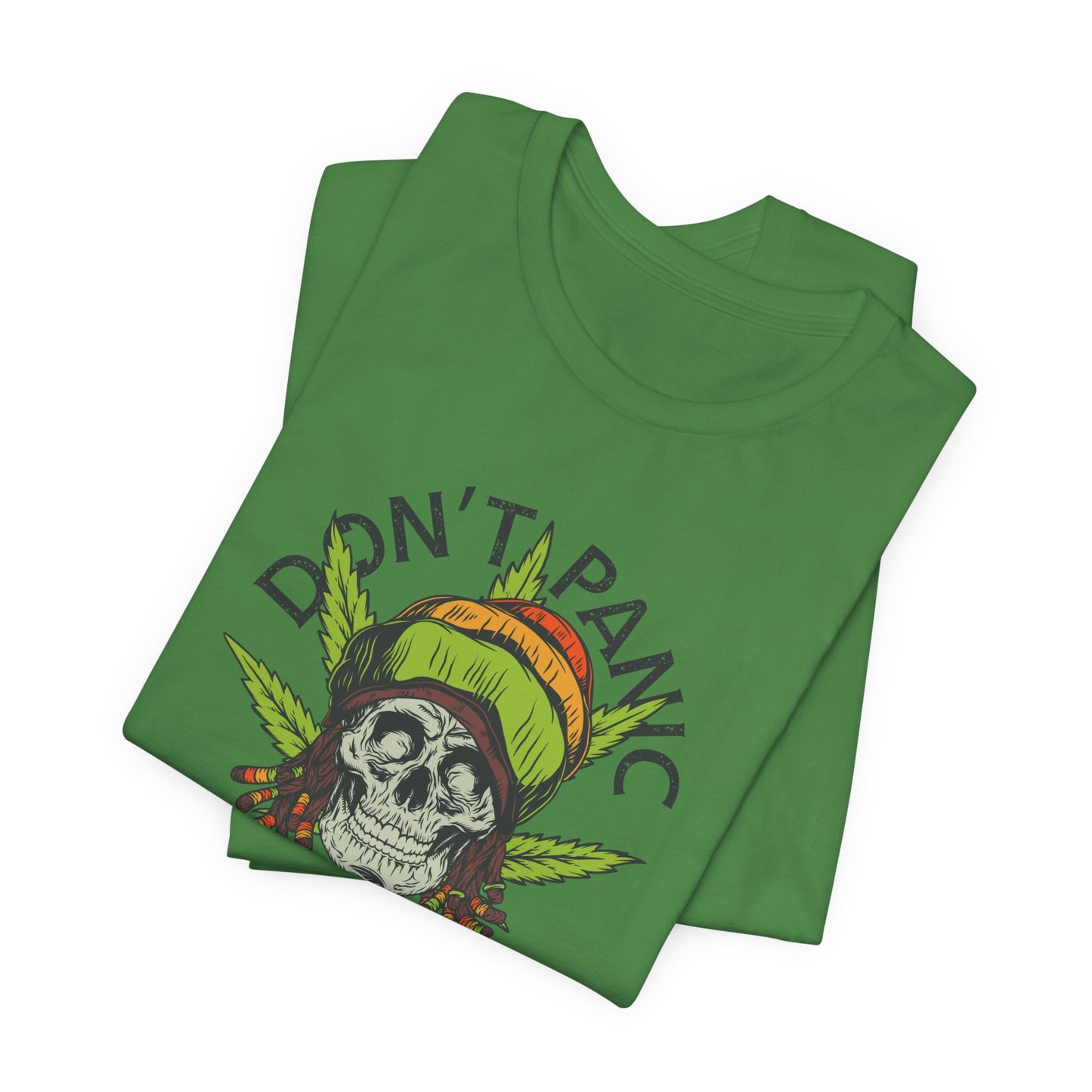 Cannabis -- Don't Panic It's Organic (Adult Unisex Tee)