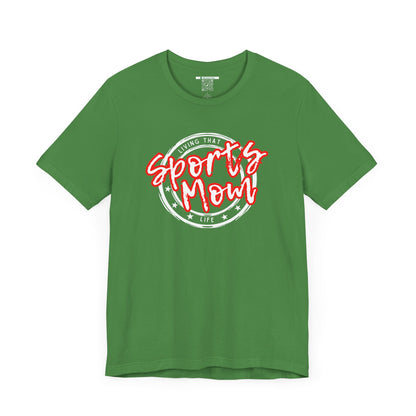 Sports Mom -- Red Font (Adult Unisex Tee)