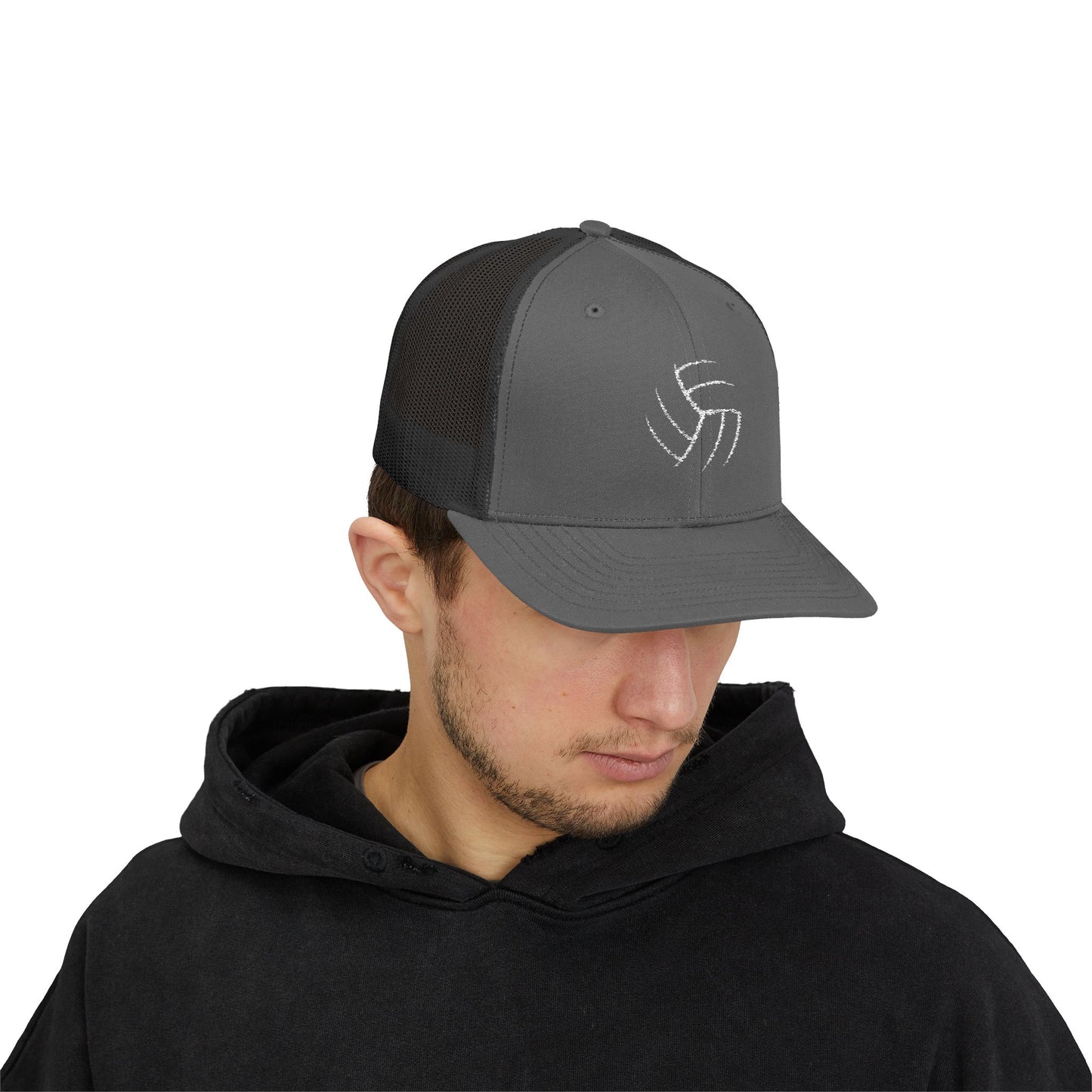 Volleyball (Embroidered Snapback Trucker Hat)