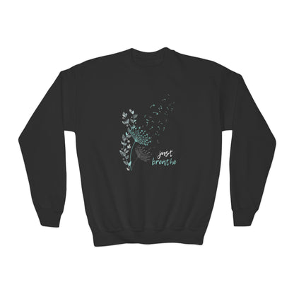 Just Breathe (Youth Crewneck Sweatshirt)