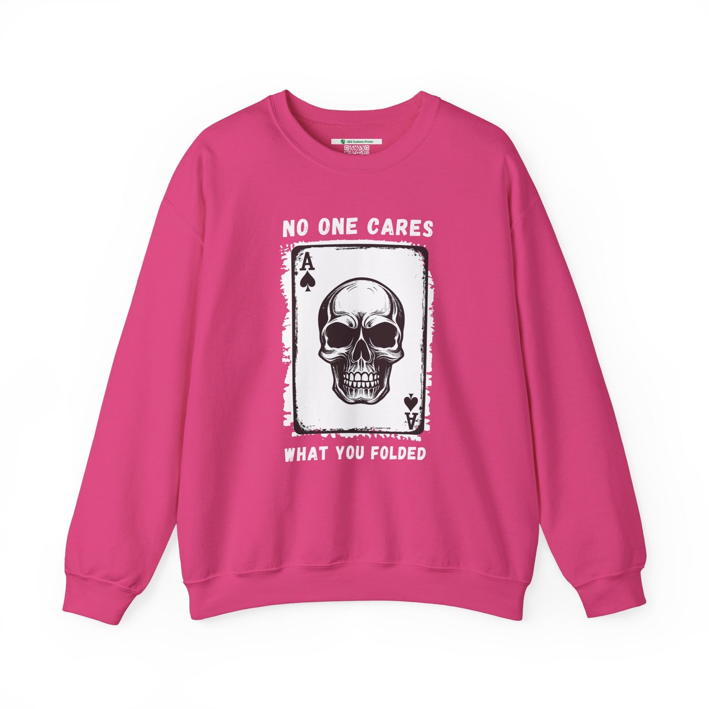 No One Cares What You Folded (Adult Unisex Crewneck Sweatshirt)