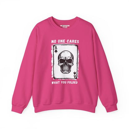 No One Cares What You Folded (Adult Unisex Crewneck Sweatshirt)