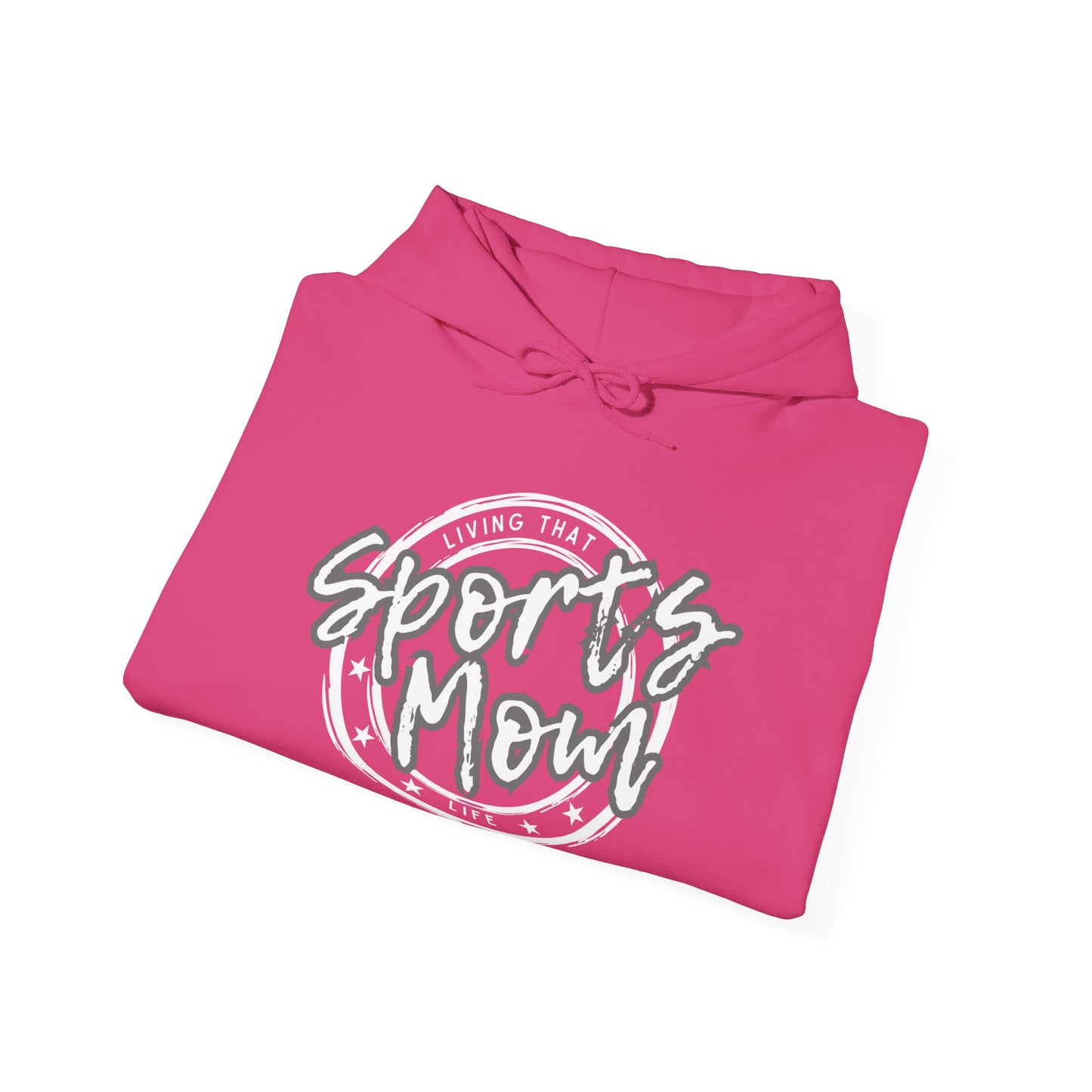 Sports Mom -- Gray Font (Adult Unisex Hooded Sweatshirt)