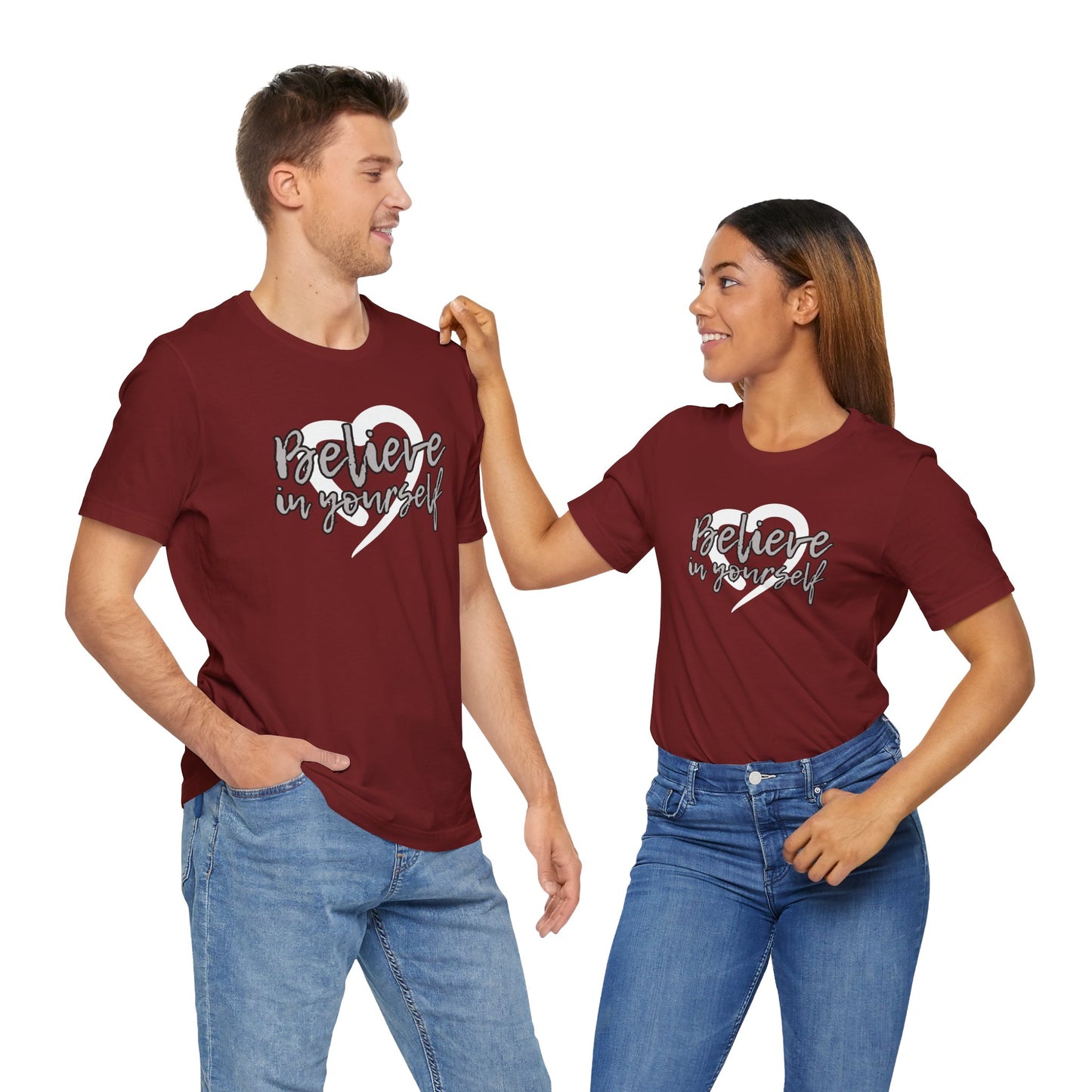 Believe In Yourself -- Gray (Adult Unisex Tee)