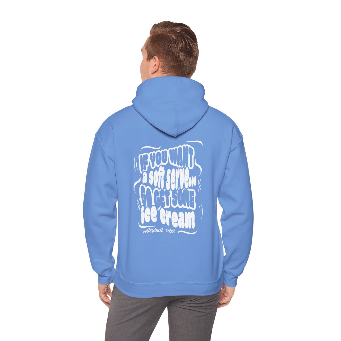 Volleyball Soft Serve (Adult Unisex Hooded Sweatshirt)