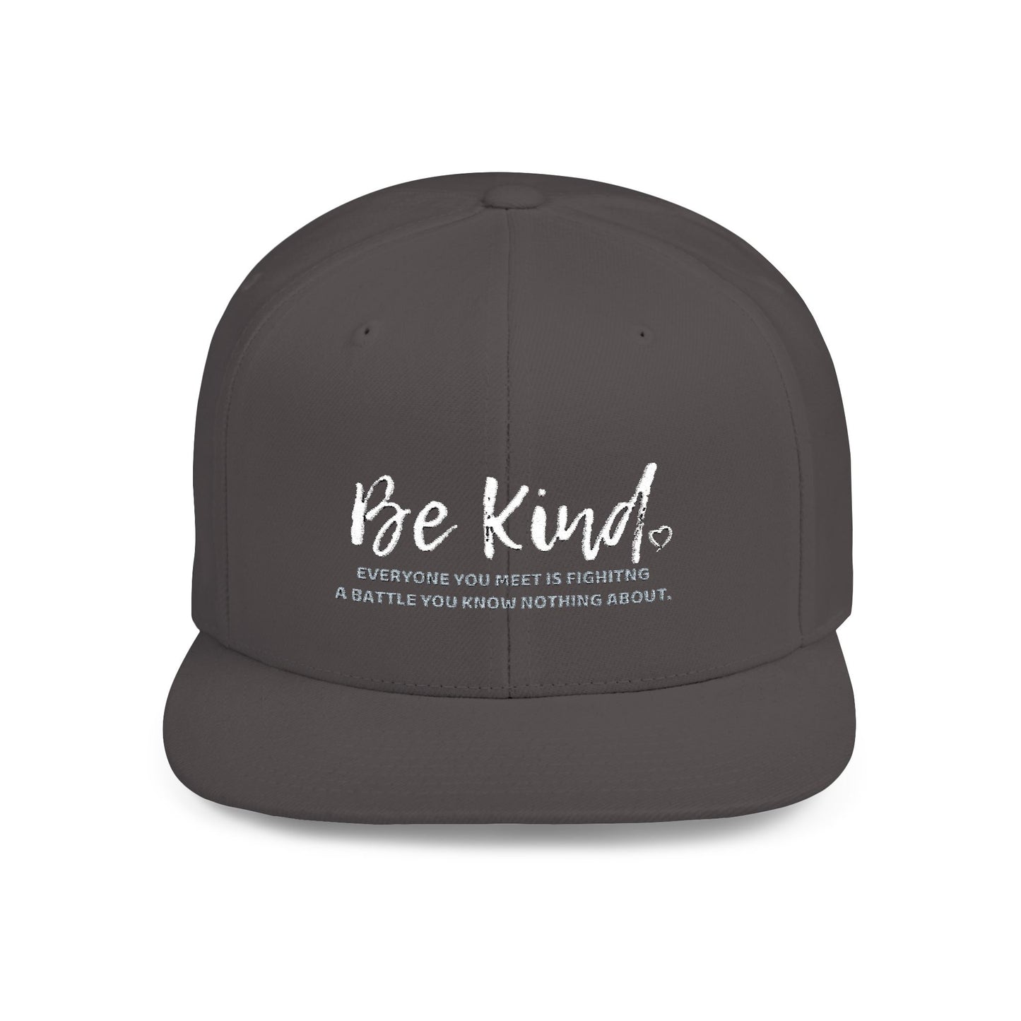 Be Kind (Embroidered Flat-Bill, Cotton, Snapback Hat)