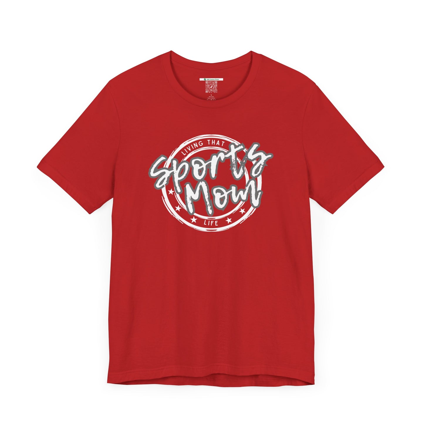 Sports Mom -- Gray Font (Adult Unisex Tee)