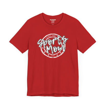 Sports Mom -- Gray Font (Adult Unisex Tee)