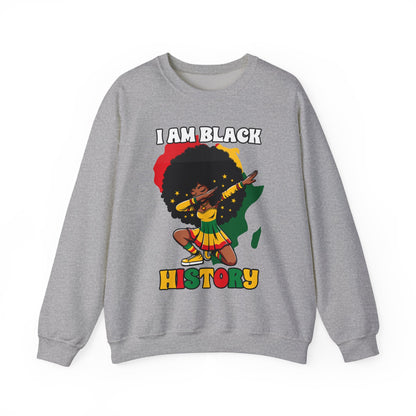 I Am Black History (Adult Unisex Crewneck Sweatshirt)