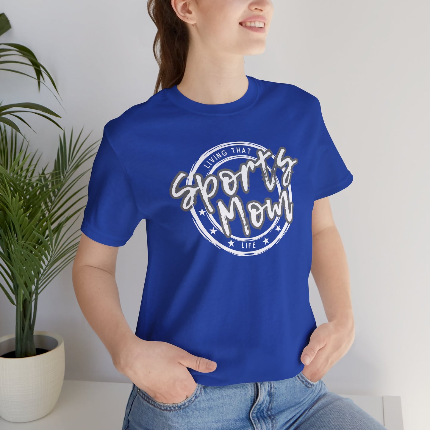 Sports Mom -- Gray Font (Adult Unisex Tee)