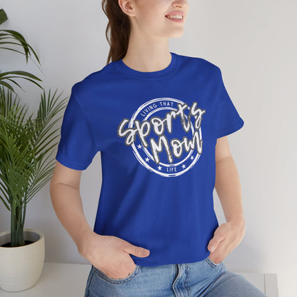 Sports Mom -- Gray Font (Adult Unisex Tee)