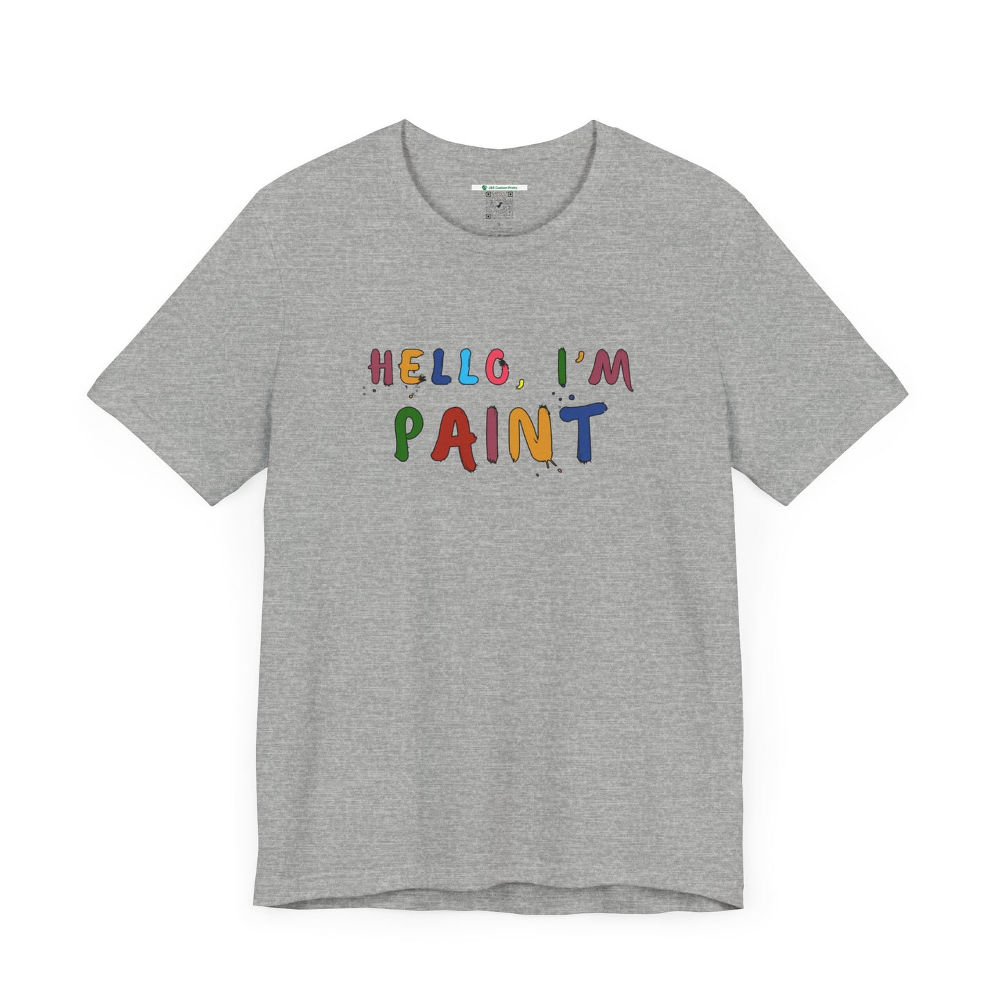 Matching Couple's Set -- Hello, I'm Paint (Adult Unisex Tee)