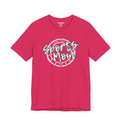 Sports Mom -- Gray Font (Adult Unisex Tee)