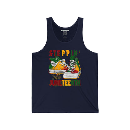 Steppin' Into Juneteenth (Adult Unisex Tank Top)