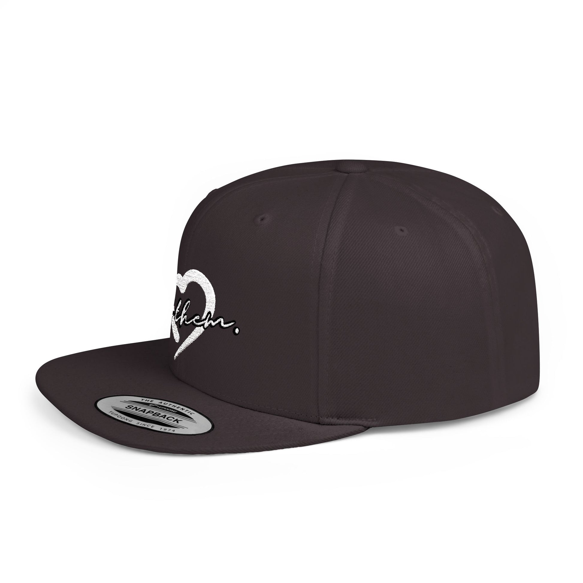Let Them (Embroidered Snapback Flat-Bill Cotton Hat) - J&S Custom Prints