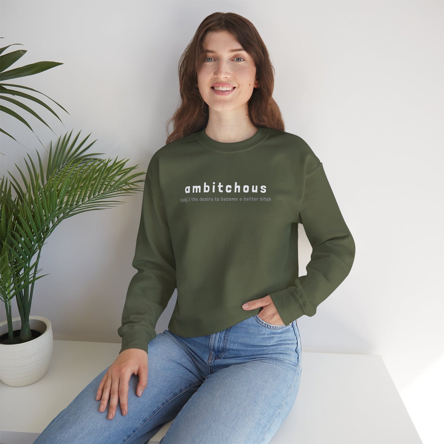 Ambitchous (Adult Unisex Crewneck Sweatshirt