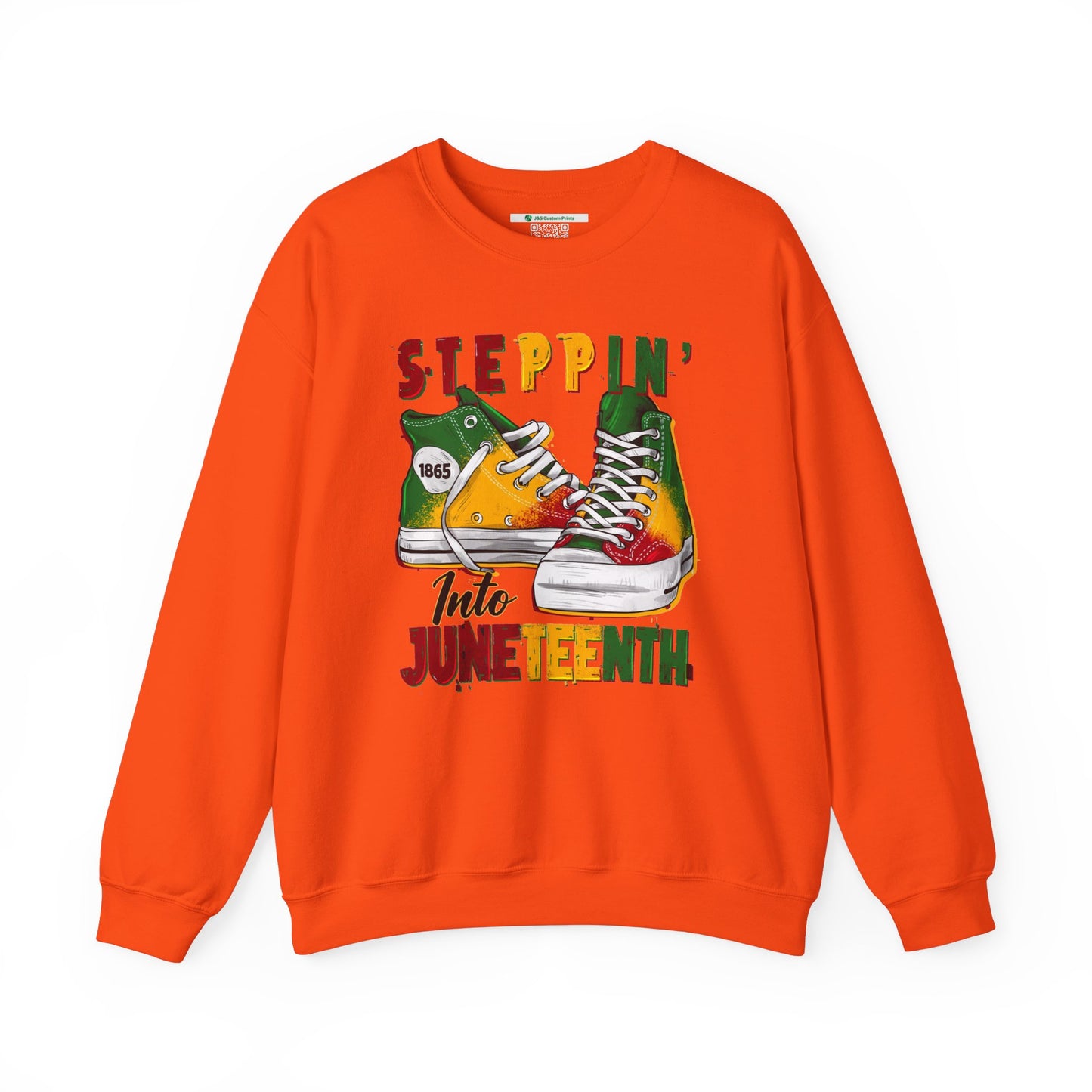 Steppin' Into Juneteenth (Adult Unisex Crewneck Sweatshirt)