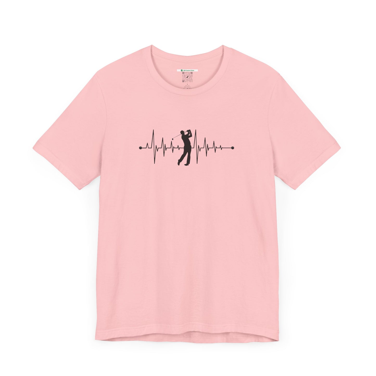 Golf Heartbeat (Adult Unisex Tee)