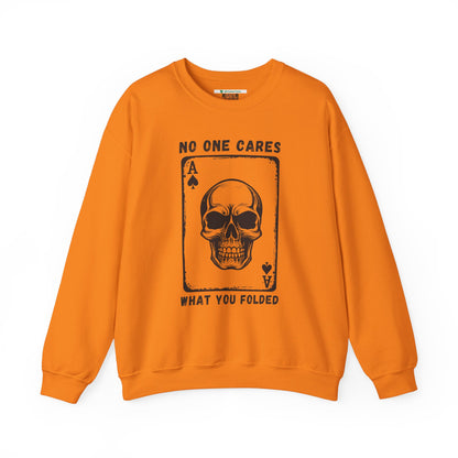 No One Cares What You Folded (Adult Unisex Crewneck Sweatshirt)