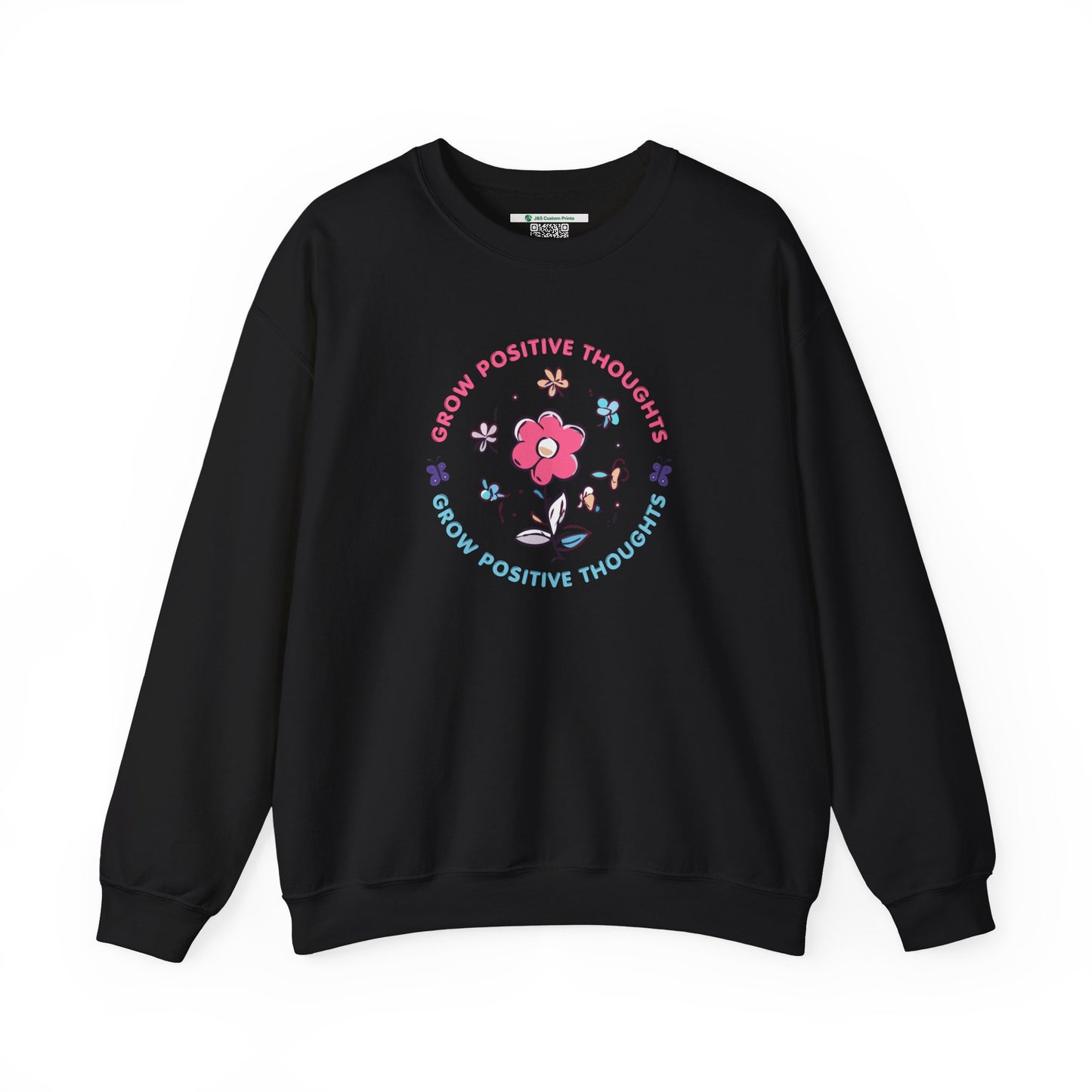 Grow Positive Thoughts Crewneck Sweatshirt - Unisex Heavy Blend