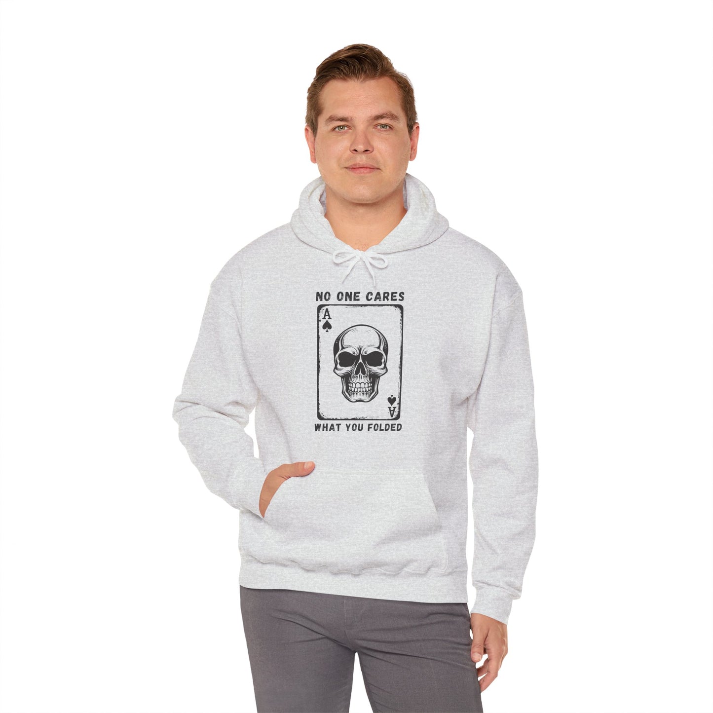 No One Cares What You Folded (Adult Unisex Hooded Sweatshirt)