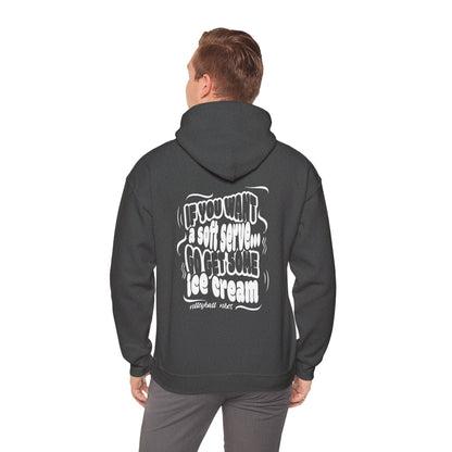 Volleyball Soft Serve (Adult Unisex Hooded Sweatshirt)