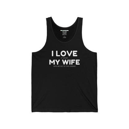 I Love My Wife (Adult Unisex Tank Top)